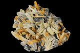 Quartz Crystals with Bladed Hematite - Lechang Mine, China #132741-1